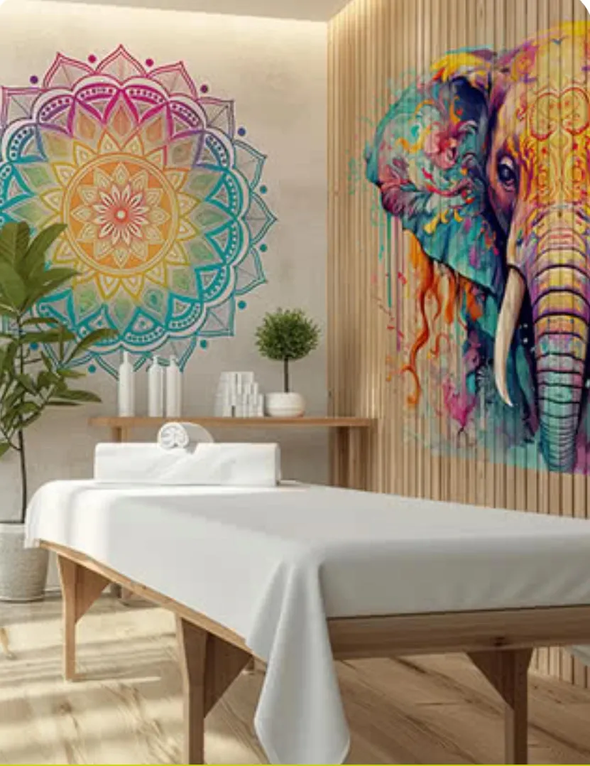 Spa Room Elephant Mandala