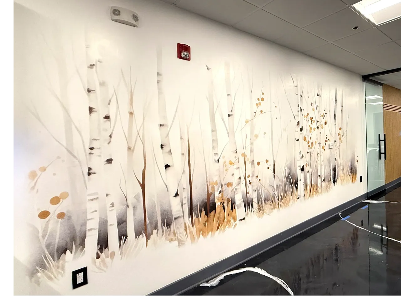 Lobby aspen mural — J&Kreations